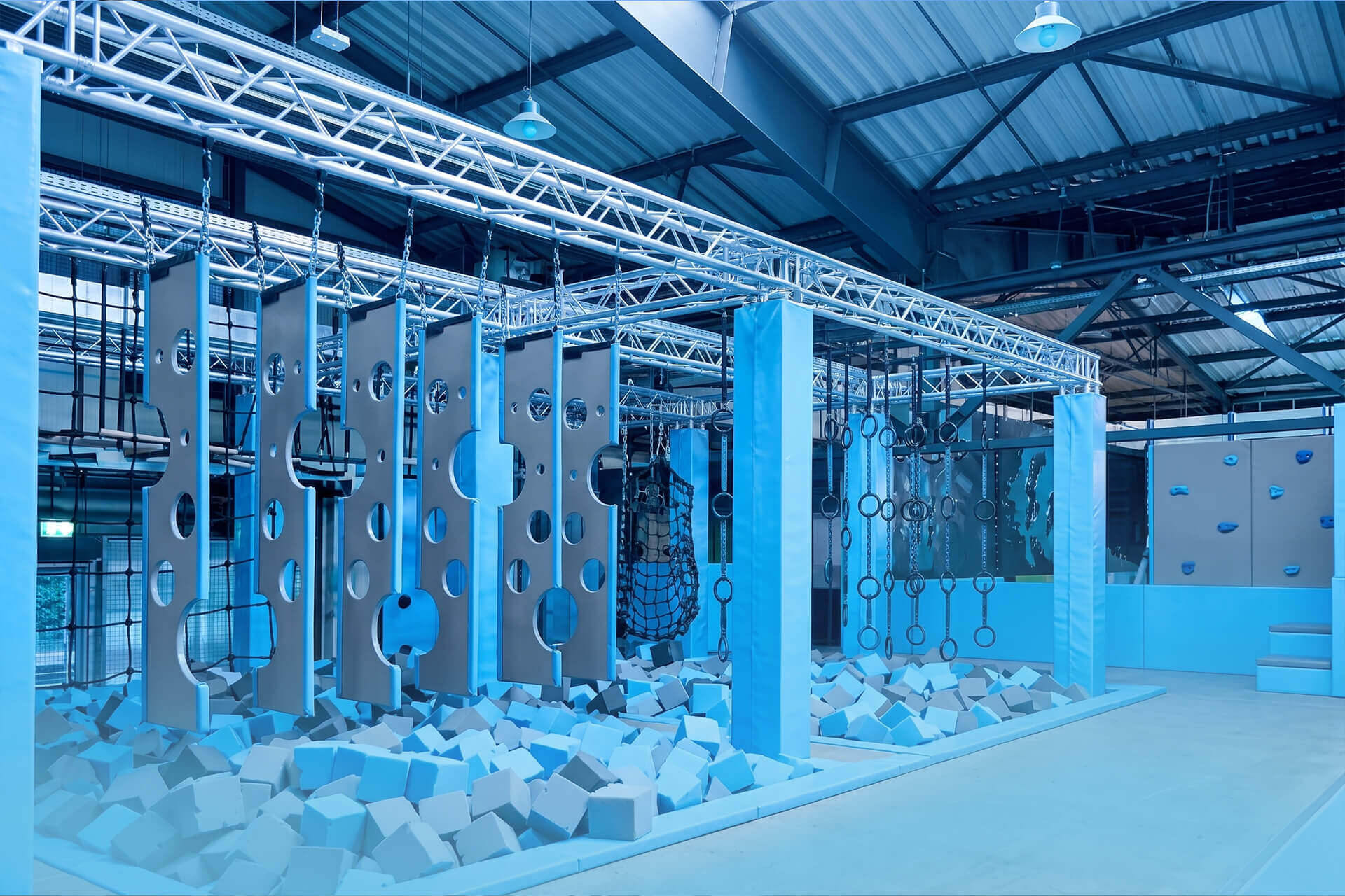 Ninja-Warrior-Parcours im SkyandSand Würzburg